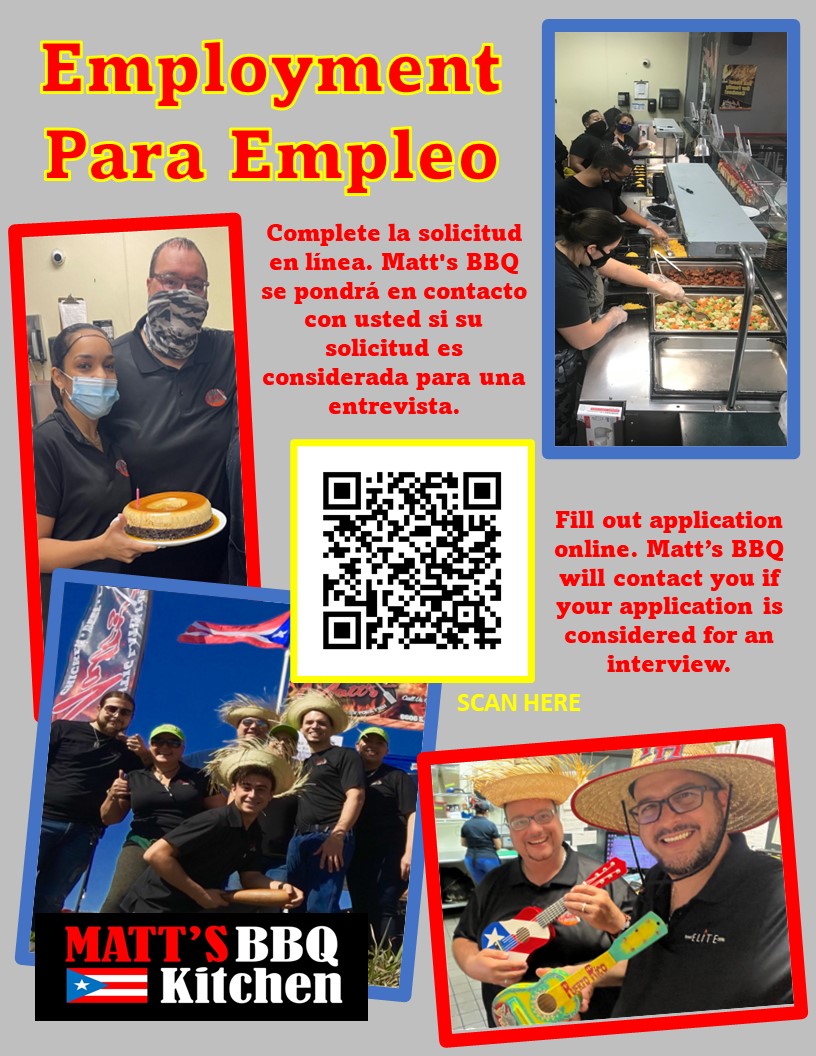 Careers at Matt's Latin BBQ